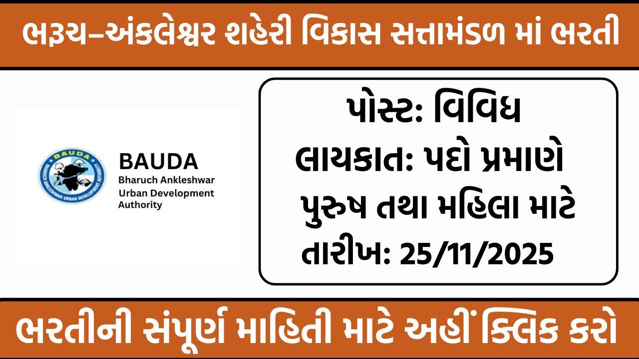 BAUDA Recruitment 2025