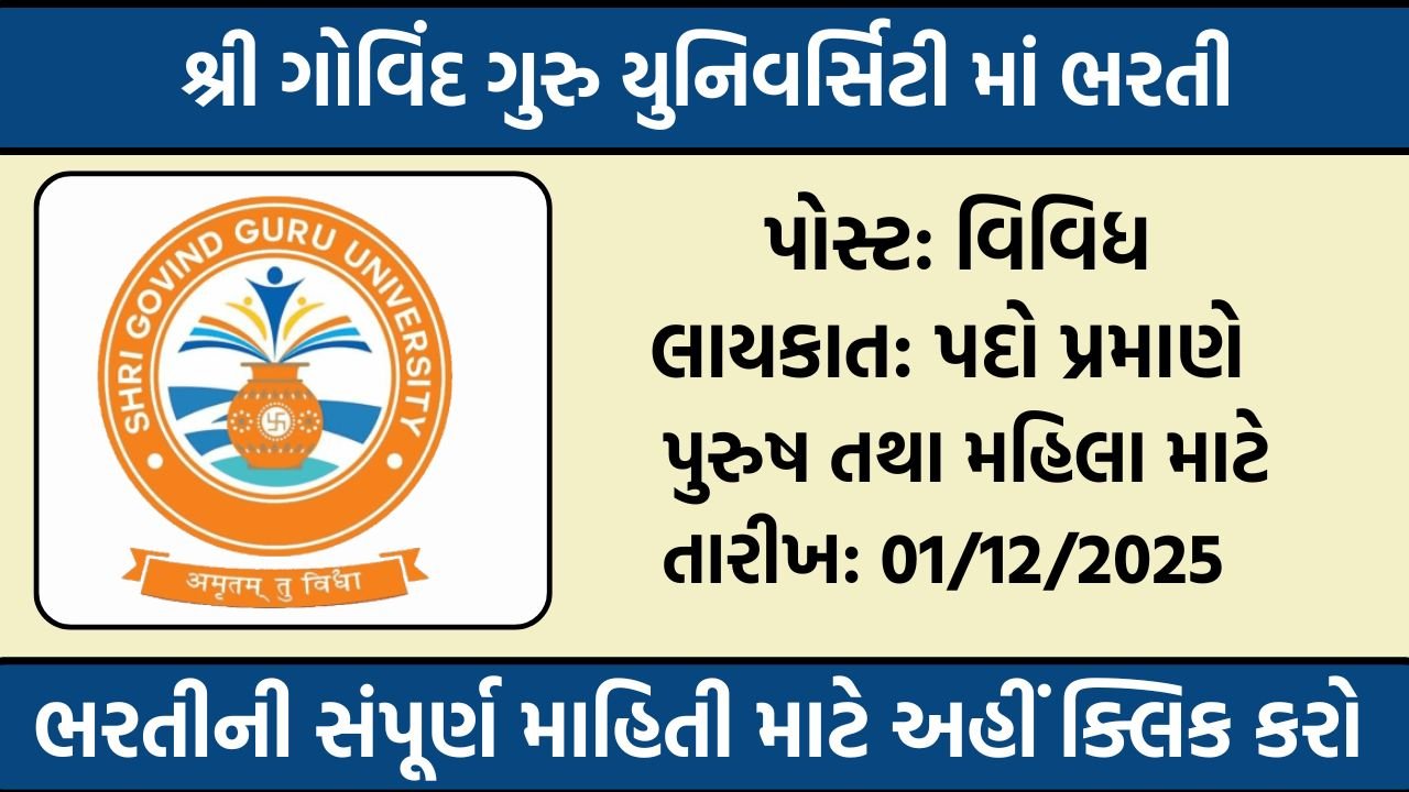 SGGU Recruitment 2025