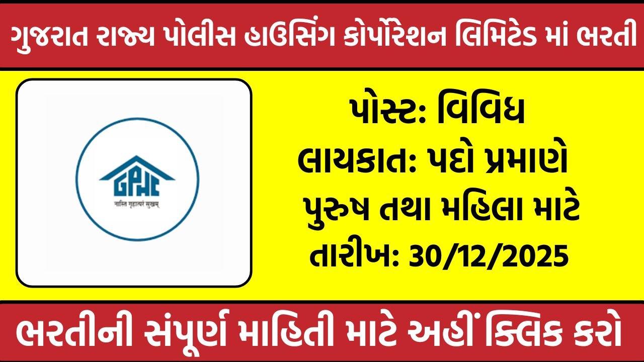 GSPHC Recruitment 2025